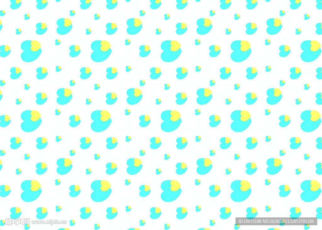 清新多彩波点图案背景