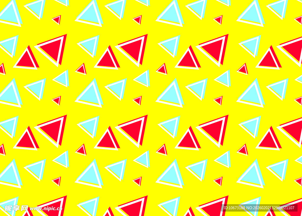 多彩三角几何图案背景