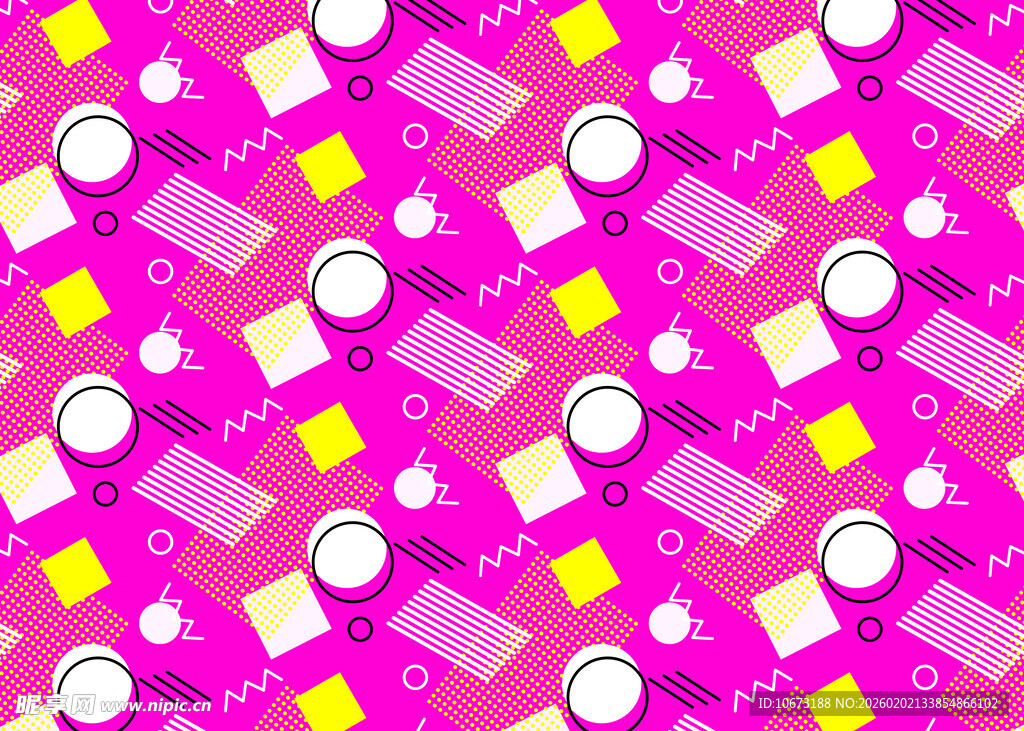 多彩几何图案背景图