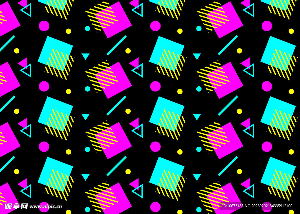 多彩几何图案背景