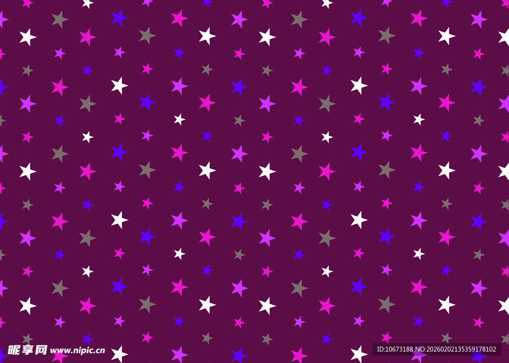 紫色闪烁星星背景图案