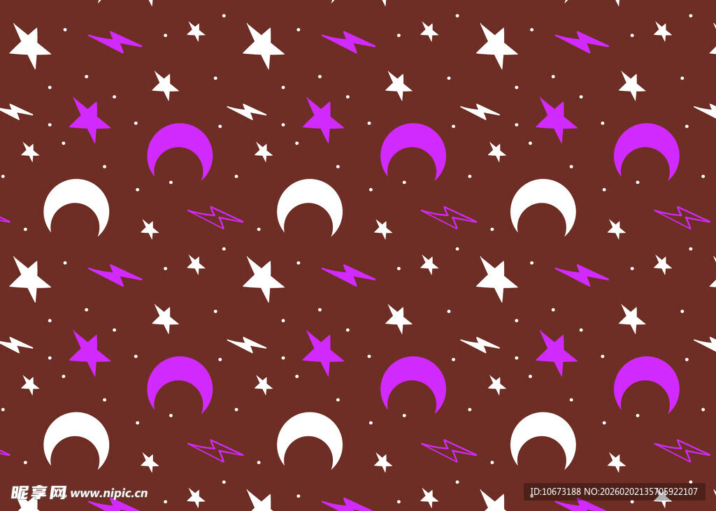 星空月亮图案背景