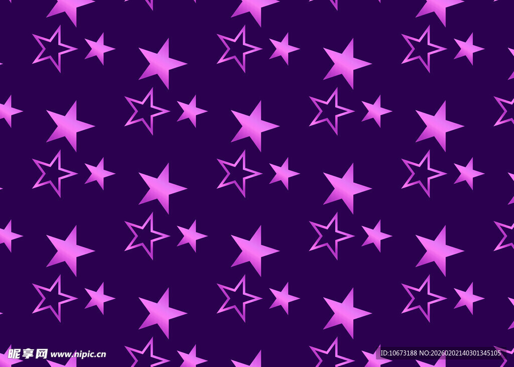 紫色梦幻星星图案背景