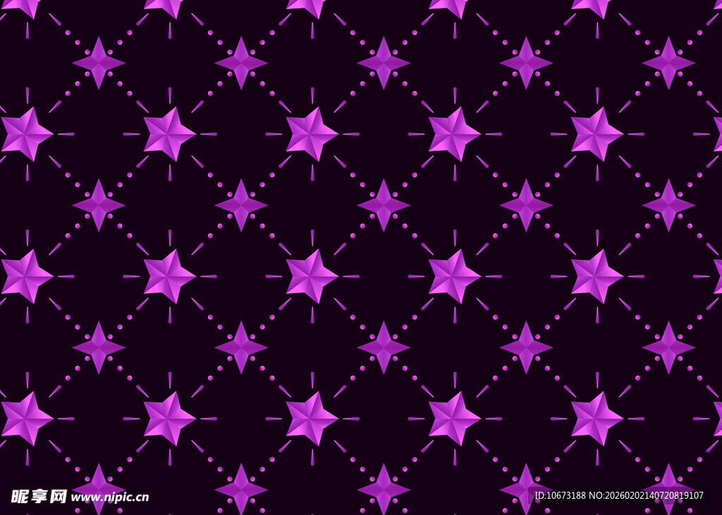 紫色星星背景图案