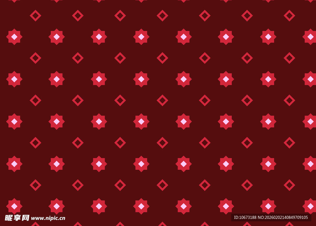 红色点状图案背景纹理