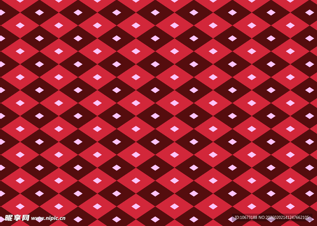 红色几何图案纹理背景