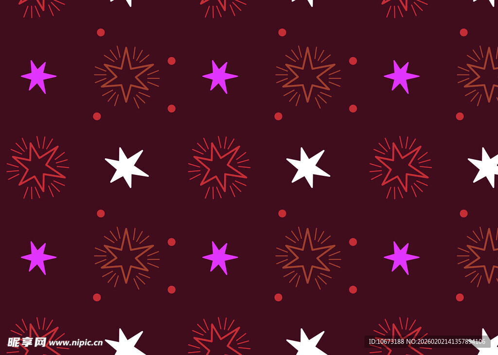 紫色星空雪花图案背景