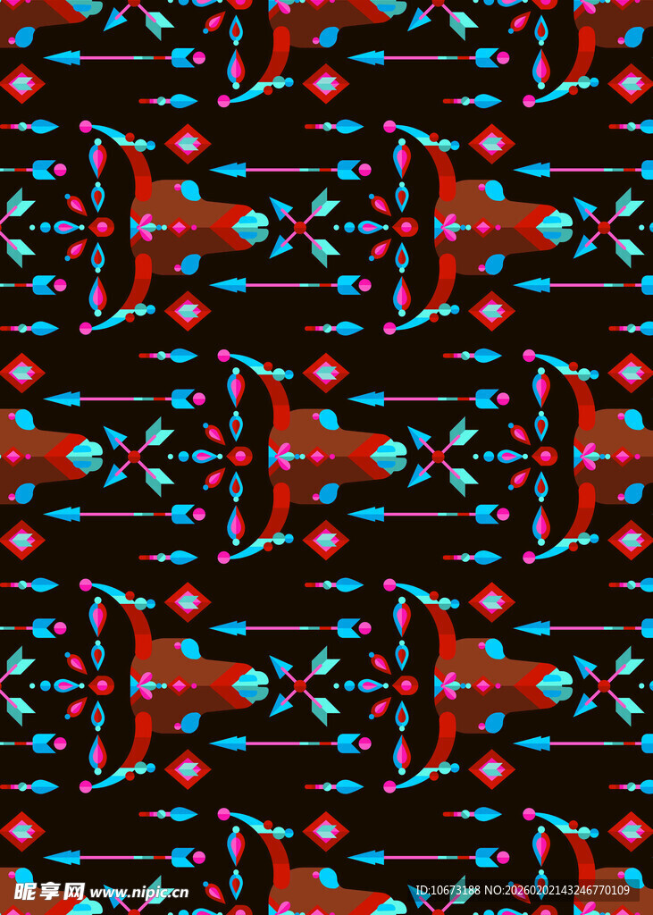 民族风几何图案纹理