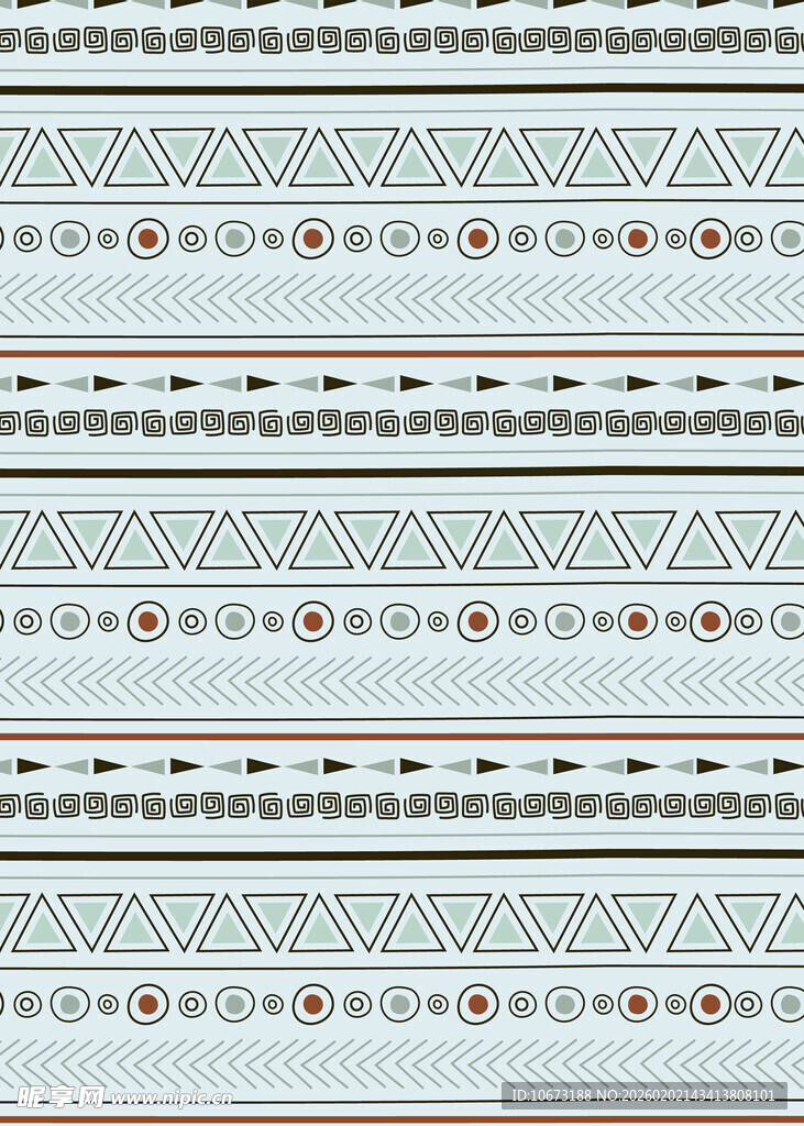 几何线条民族风图案纹理