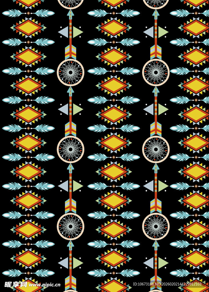 民族风几何图案纹理