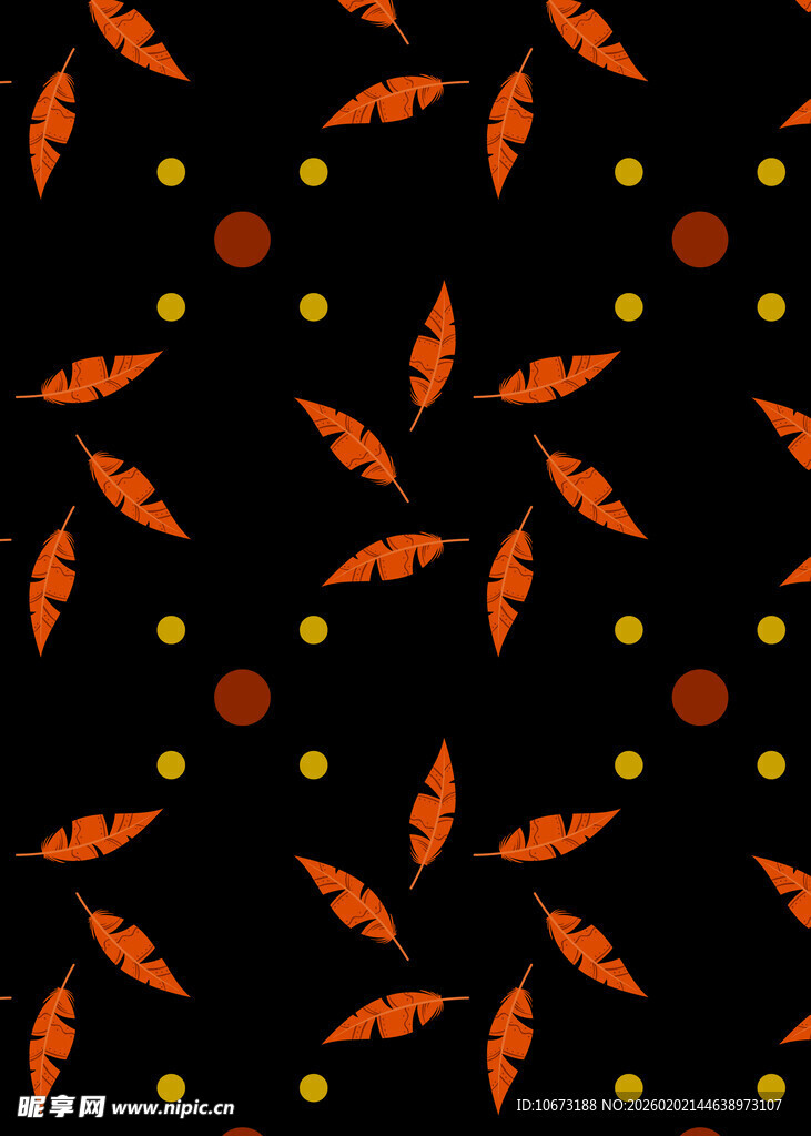 秋季主题树叶图案背景