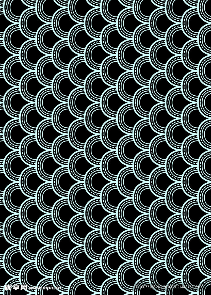 金属环状网格纹理图案