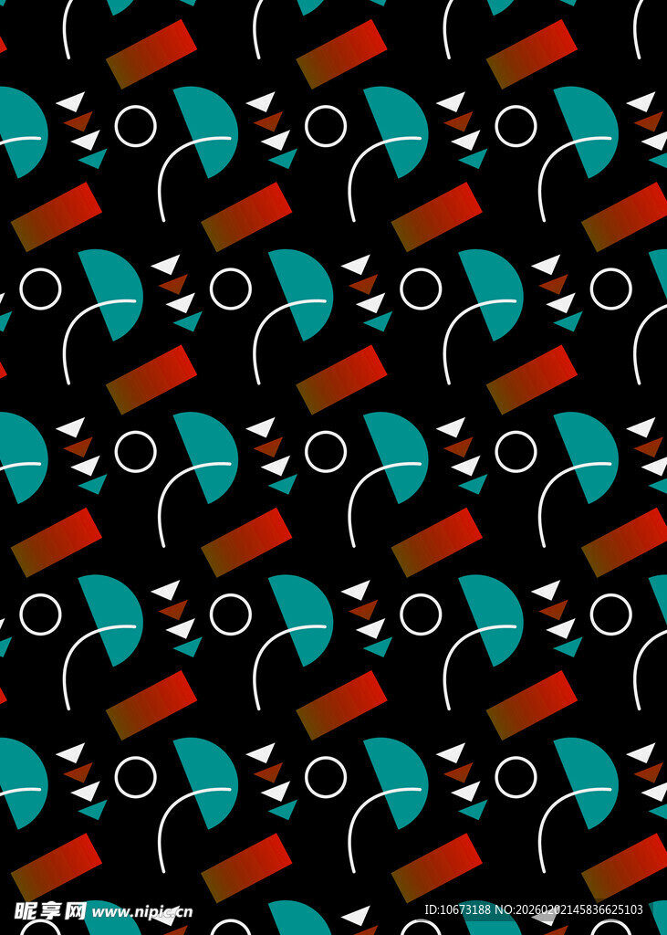 几何图案无缝背景图