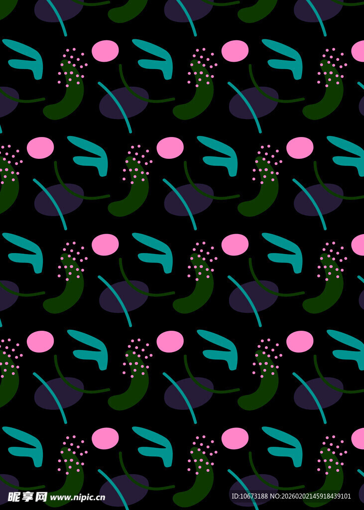 梦幻粉色线条图案背景