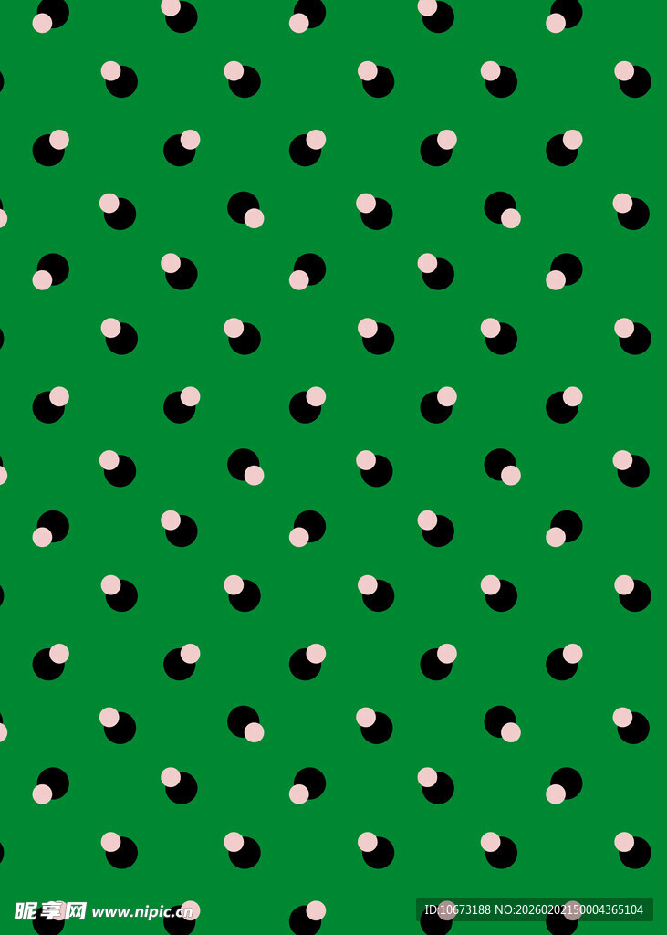 绿色波点图案背景
