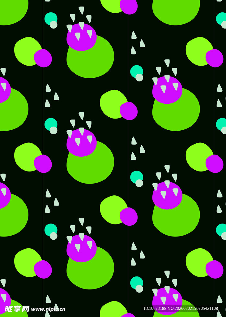 多彩卡通图案背景