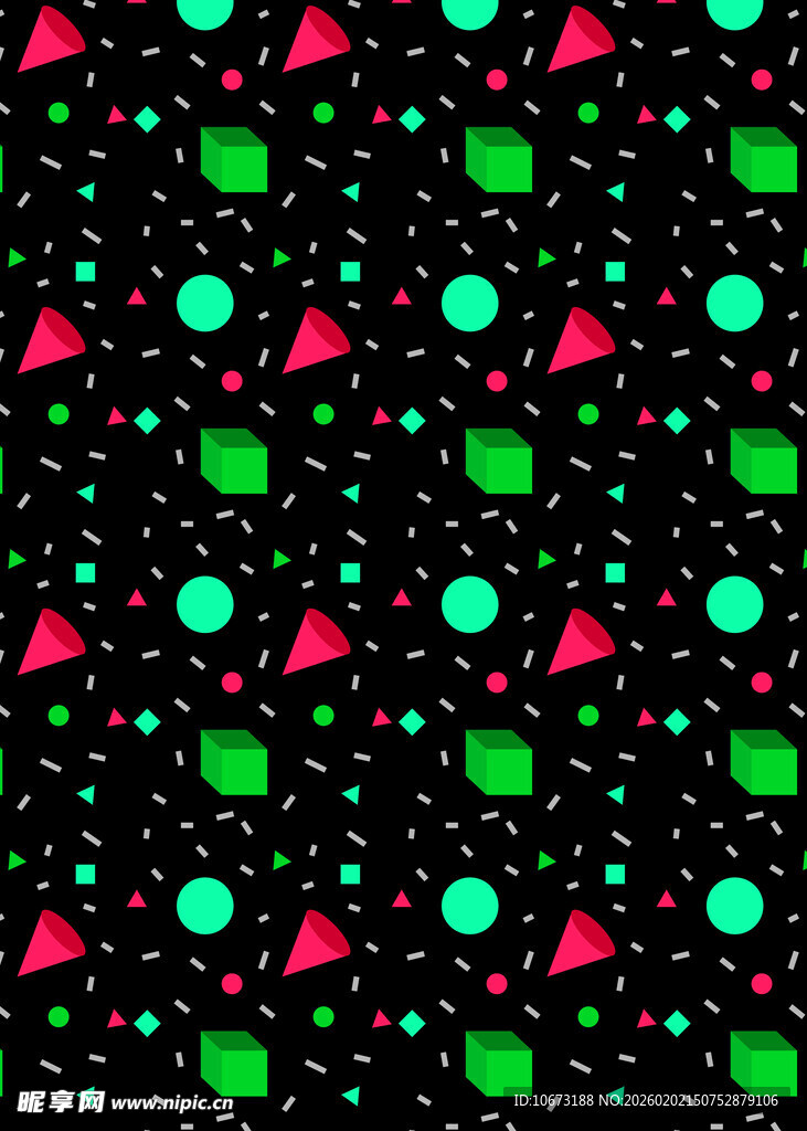 多彩几何图案背景