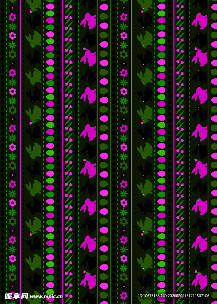 紫色花卉条纹图案背景
