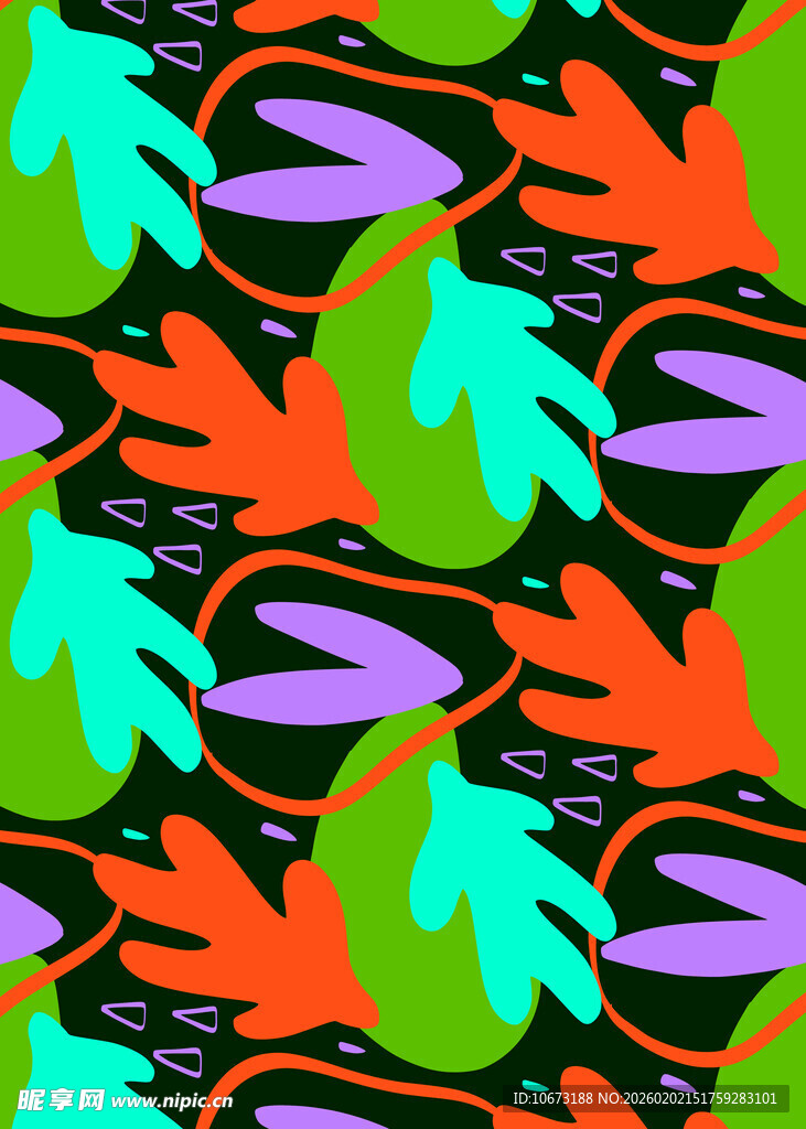 多彩抽象图案纹理背景