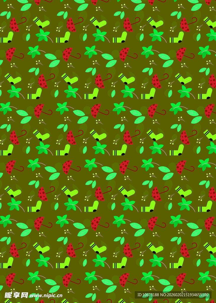 红绿相间的抽象图案背景