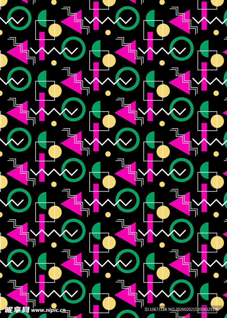 多彩几何图案背景