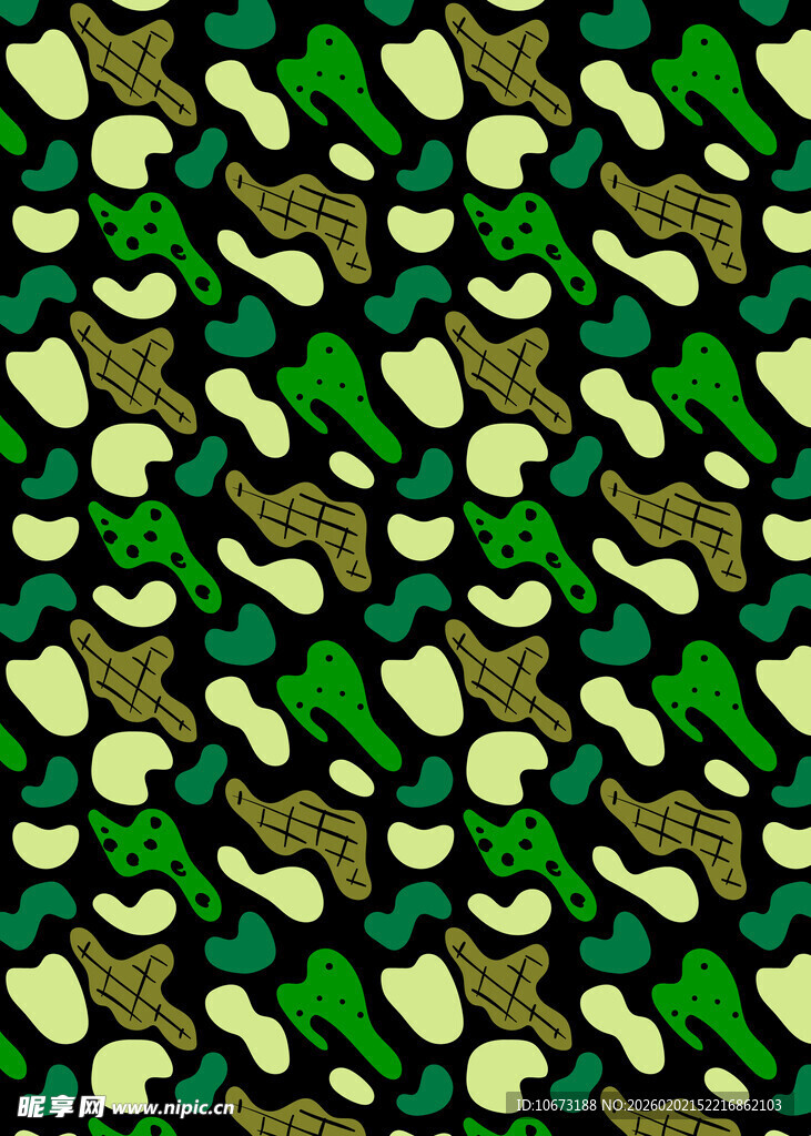 绿色迷彩图案纹理背景