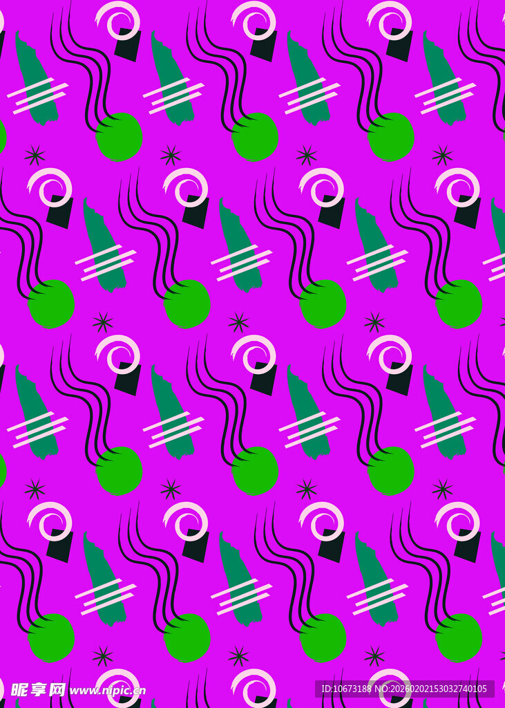 紫色背景章鱼图案纹理