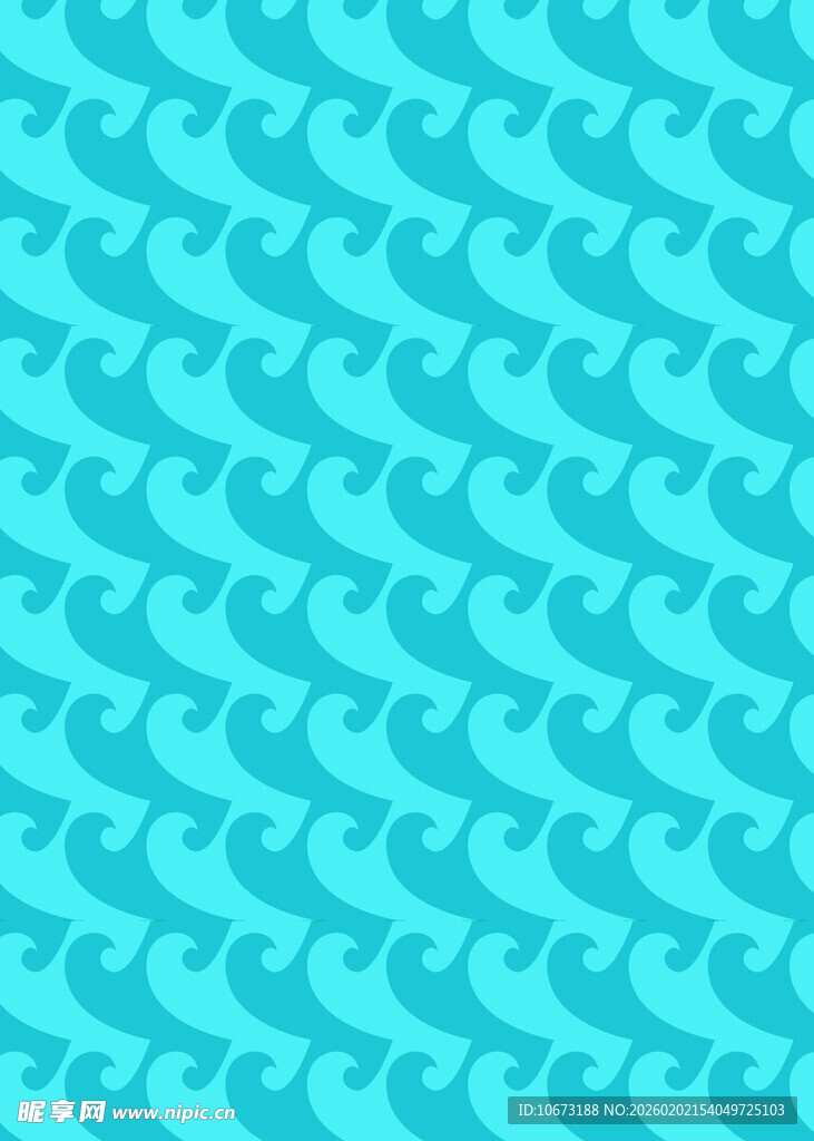 浅蓝色爱心图案背景