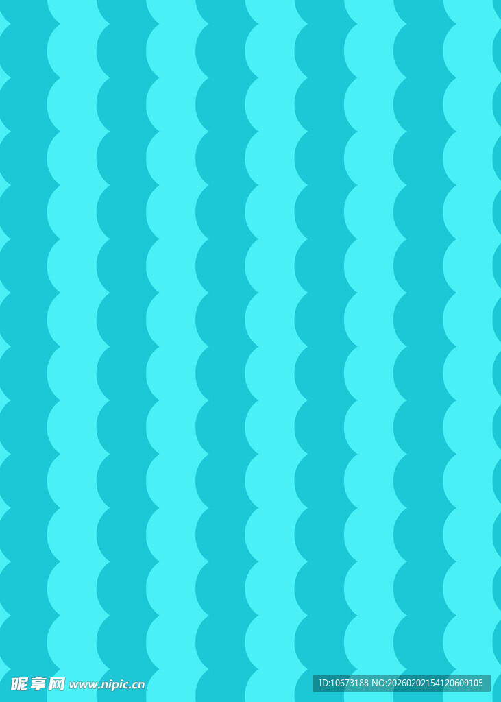 蓝绿色波浪条纹背景图