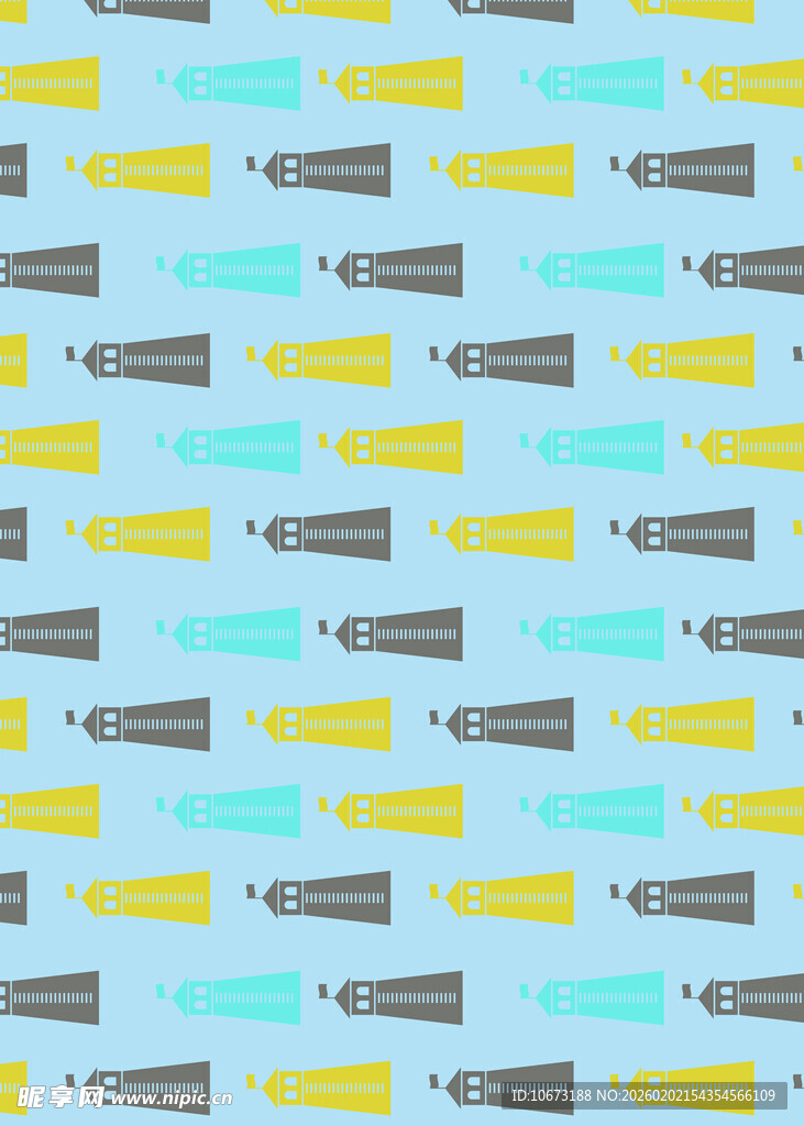 多彩铅笔图案背景