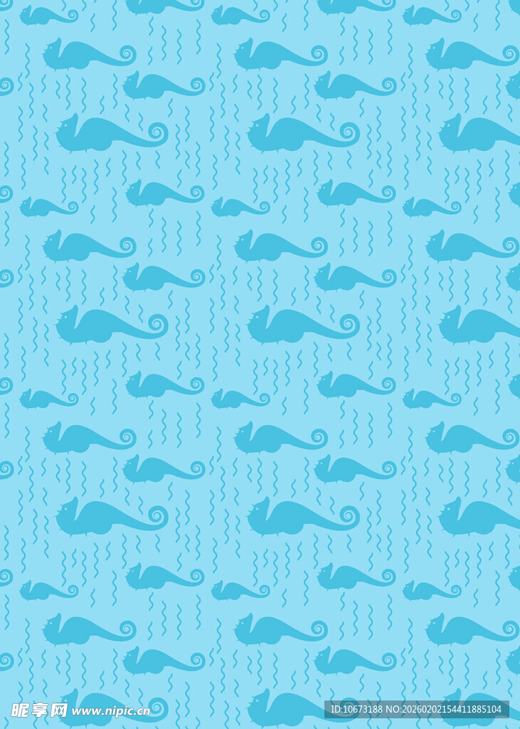 浅蓝色鲸鱼雨滴图案背景