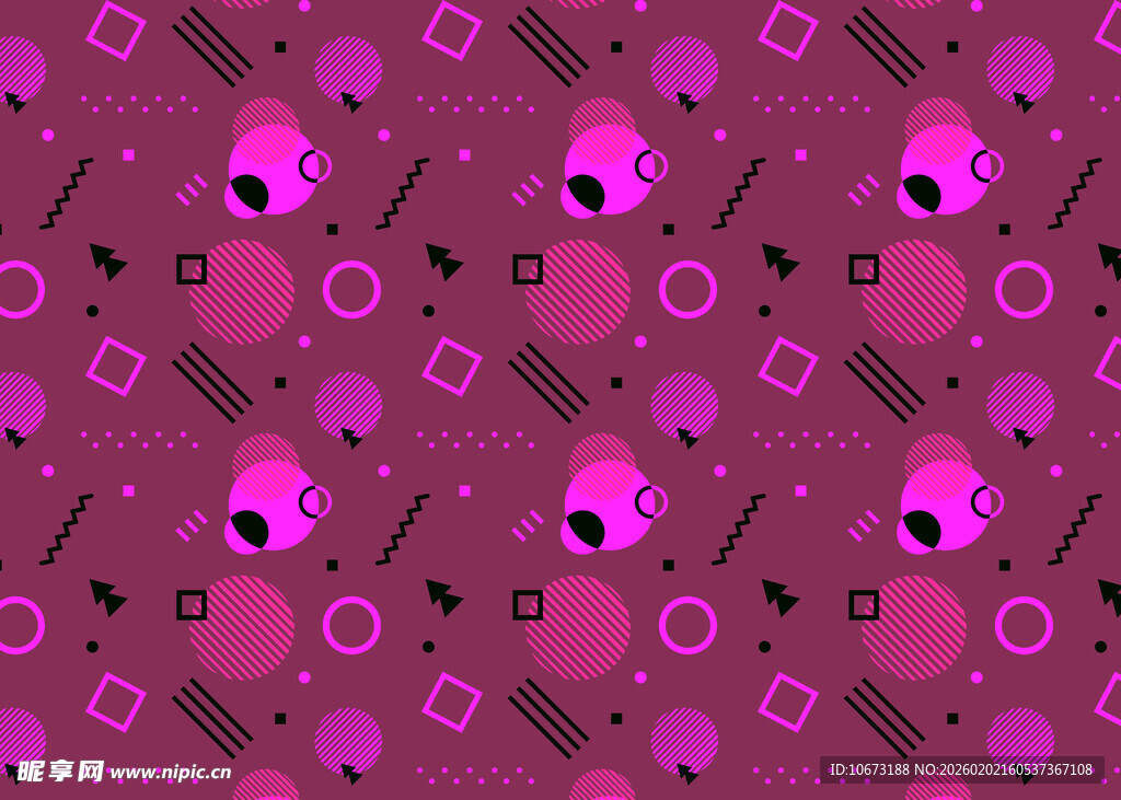 粉色几何图案背景纹理