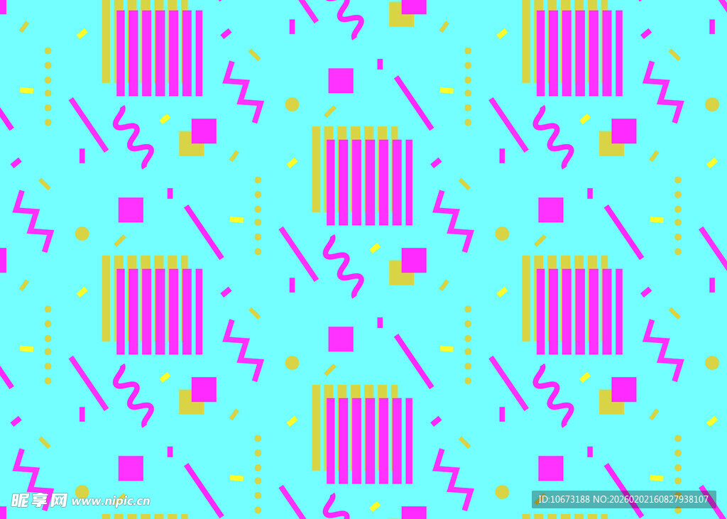 蓝粉几何图案背景纹理