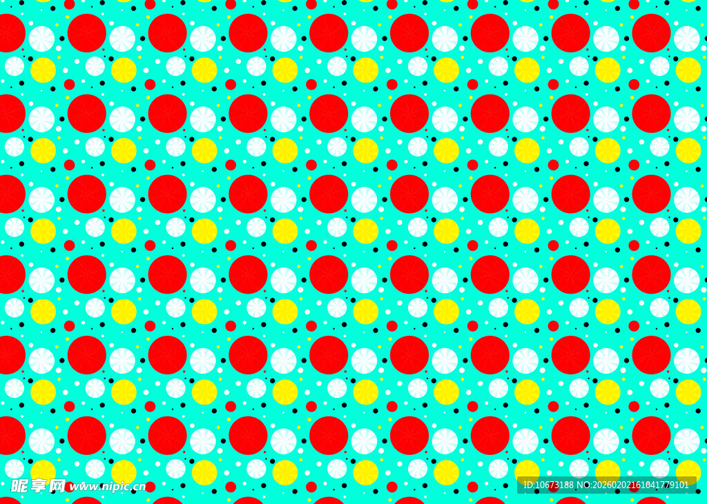 多彩圆点几何图案背景
