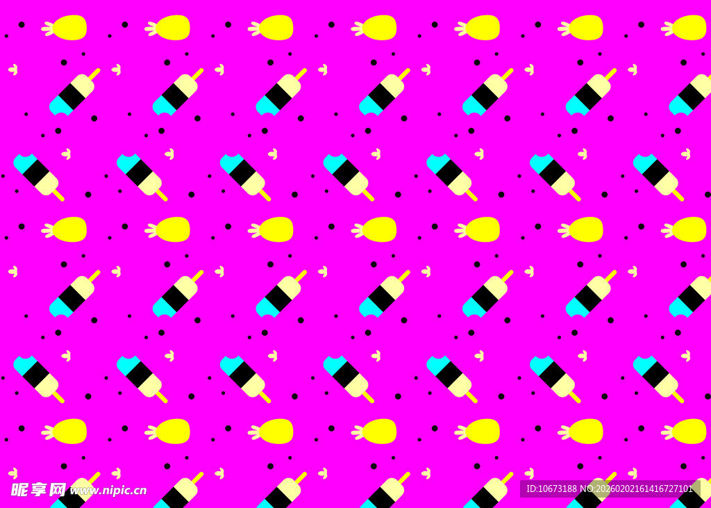 多彩冰淇淋图案背景