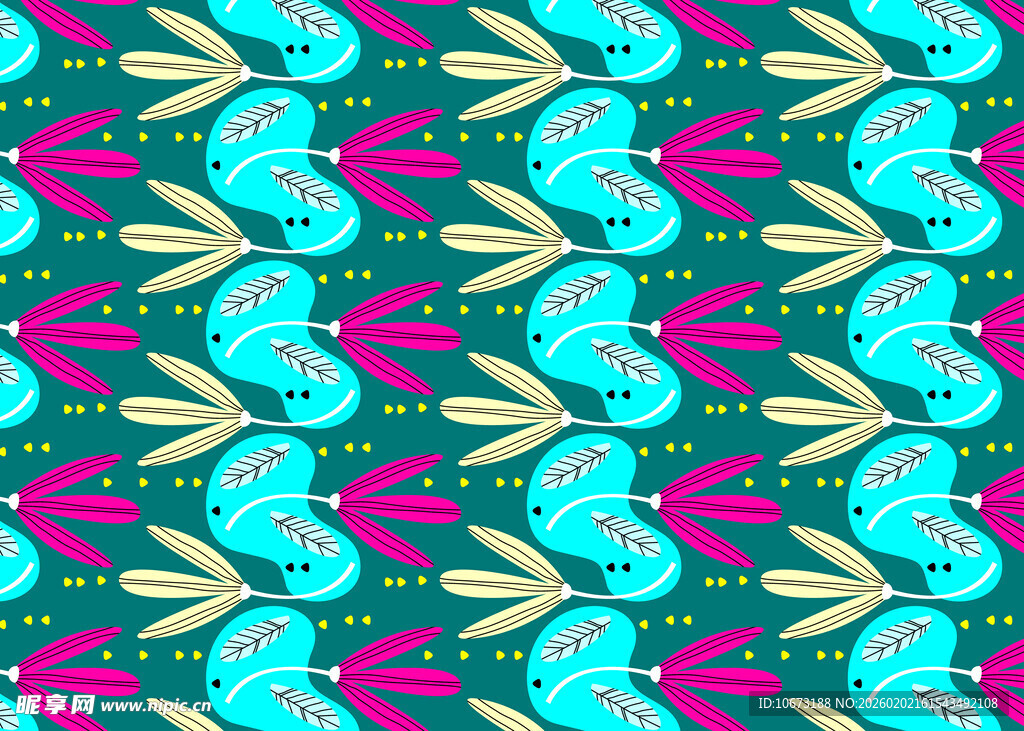 多彩几何图案无缝背景