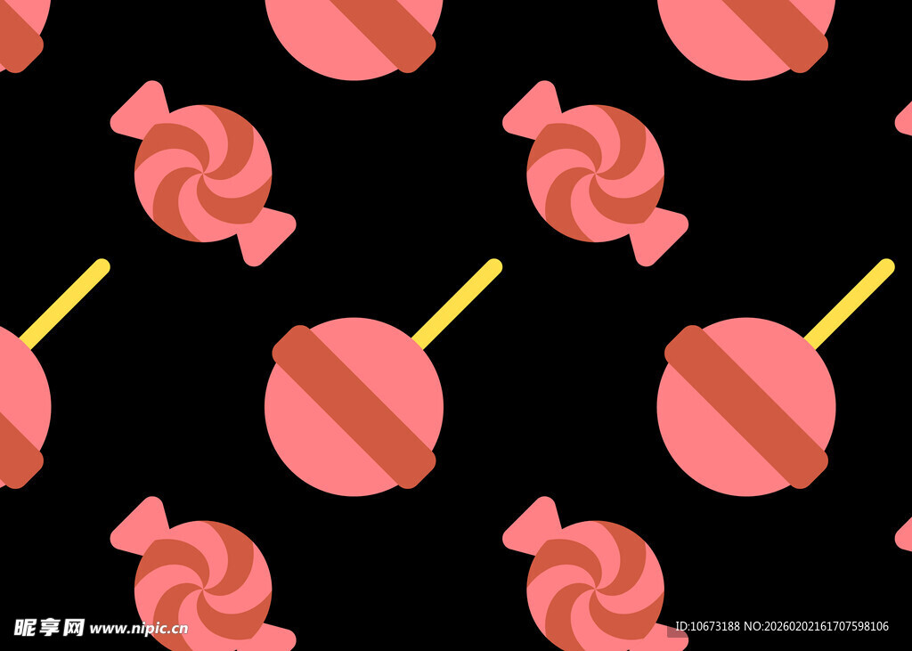 粉色糖果图案背景