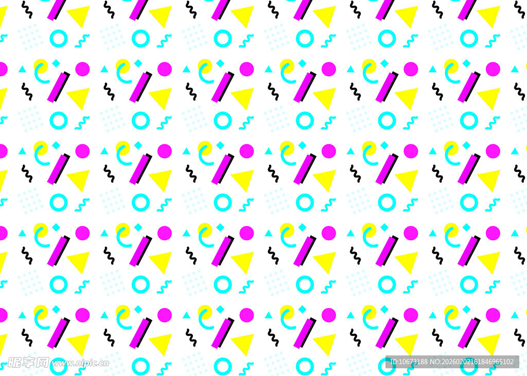 多彩几何图案背景纹理