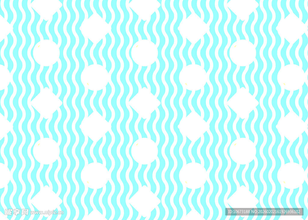 蓝白波点几何图案背景