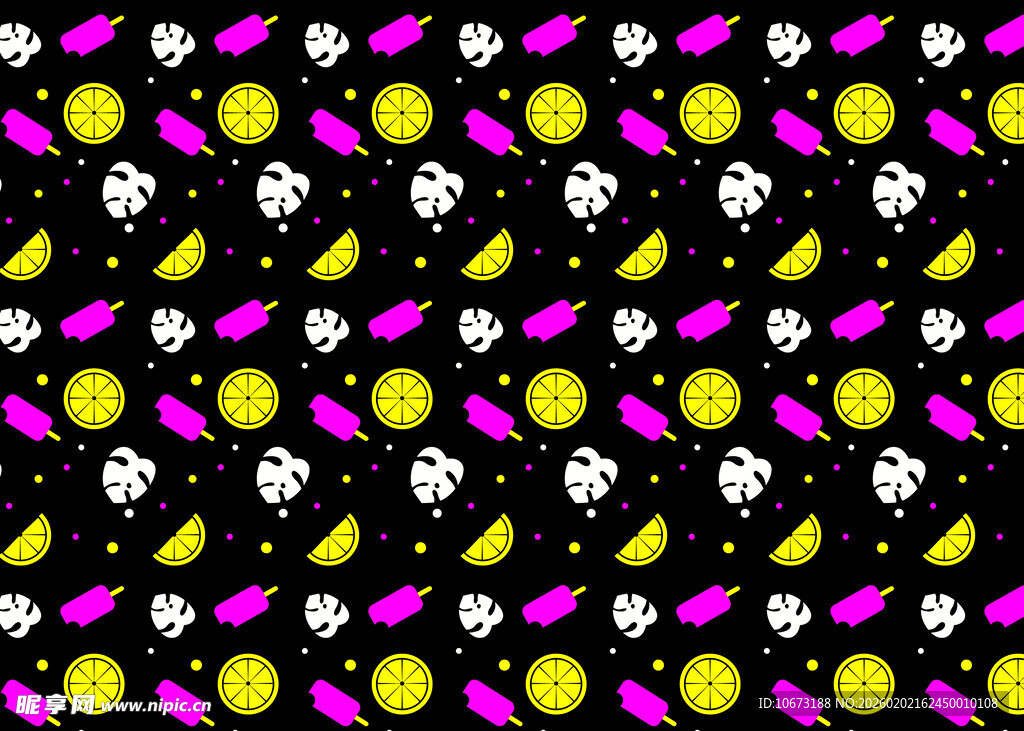 骷髅糖果图案的多彩背景