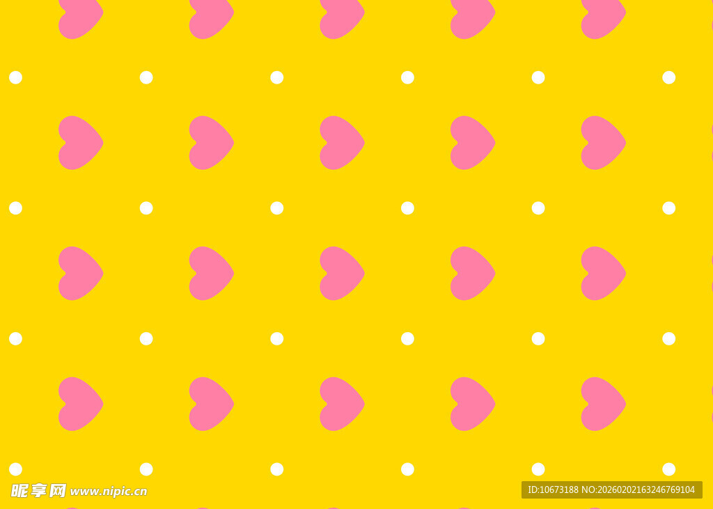 黄色背景粉色图案纹理