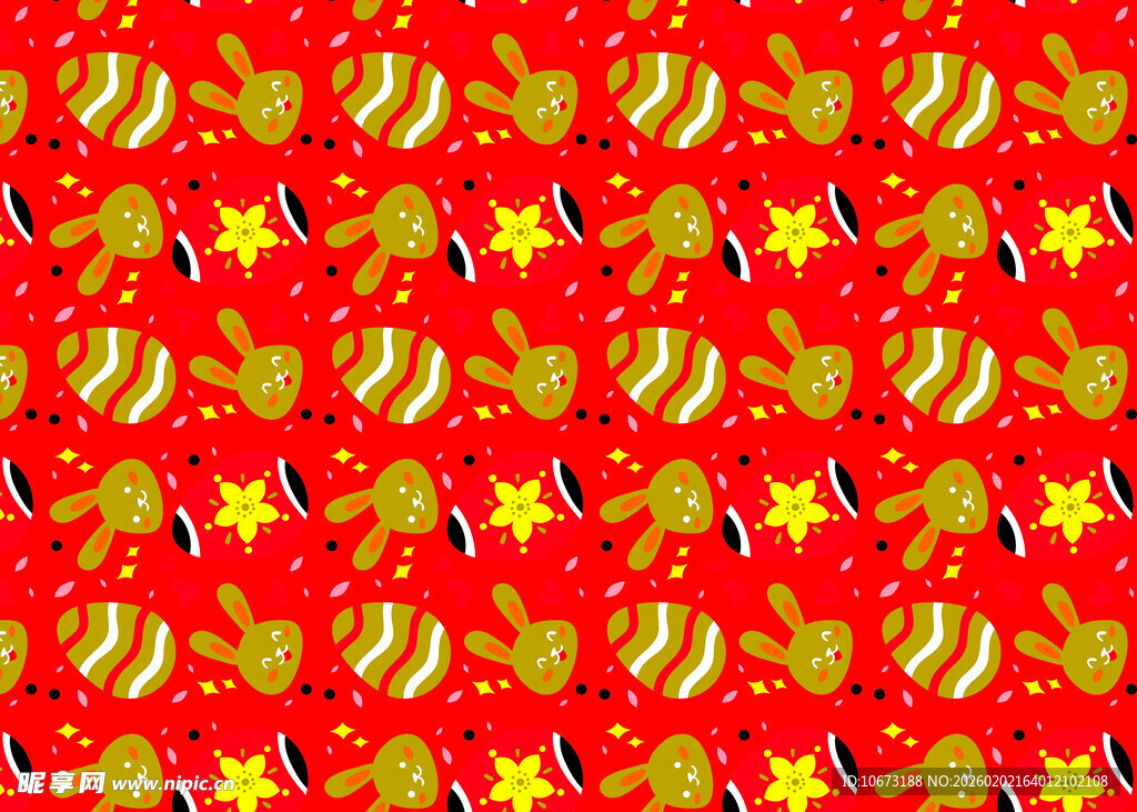 红色喜庆节日装饰图案