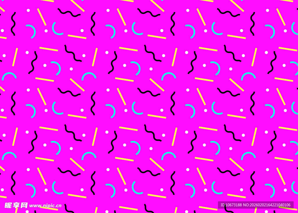 粉色背景多彩图案纹理
