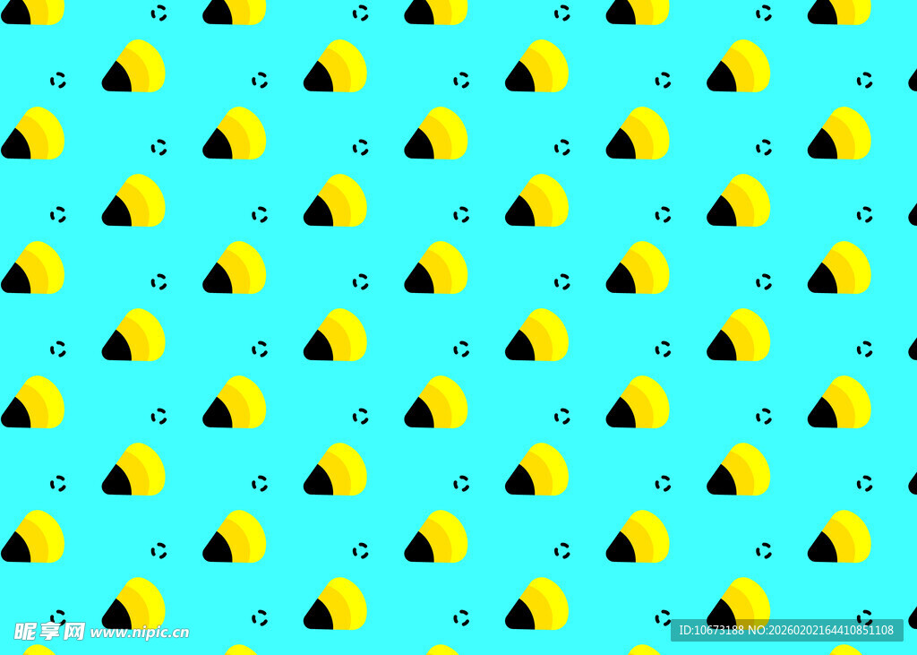 蓝色背景的几何图案设计