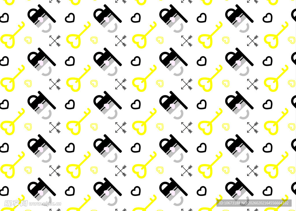 工具图案无缝背景图