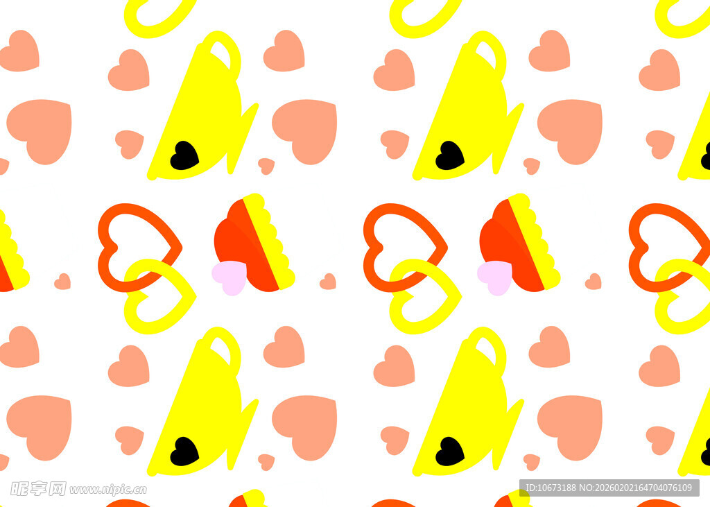 可爱卡通水果图案背景