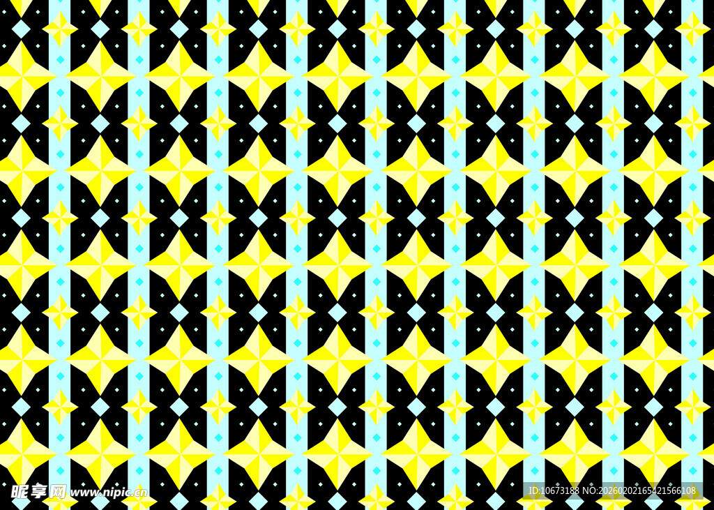 几何图案黄黑相间纹理