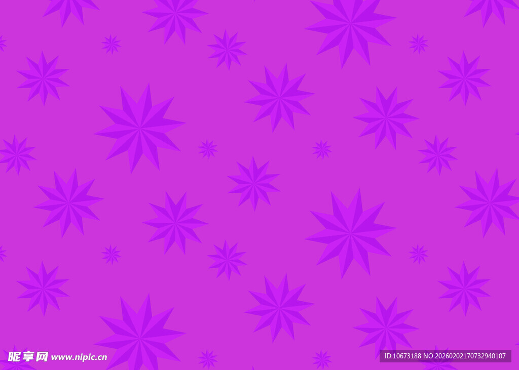 紫色雪花图案背景