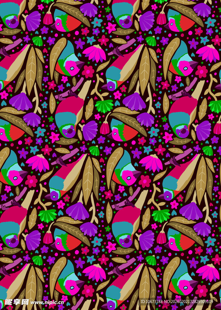 多彩几何图案的抽象背景