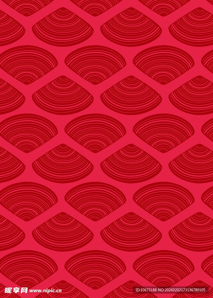 红色几何图案纹理背景